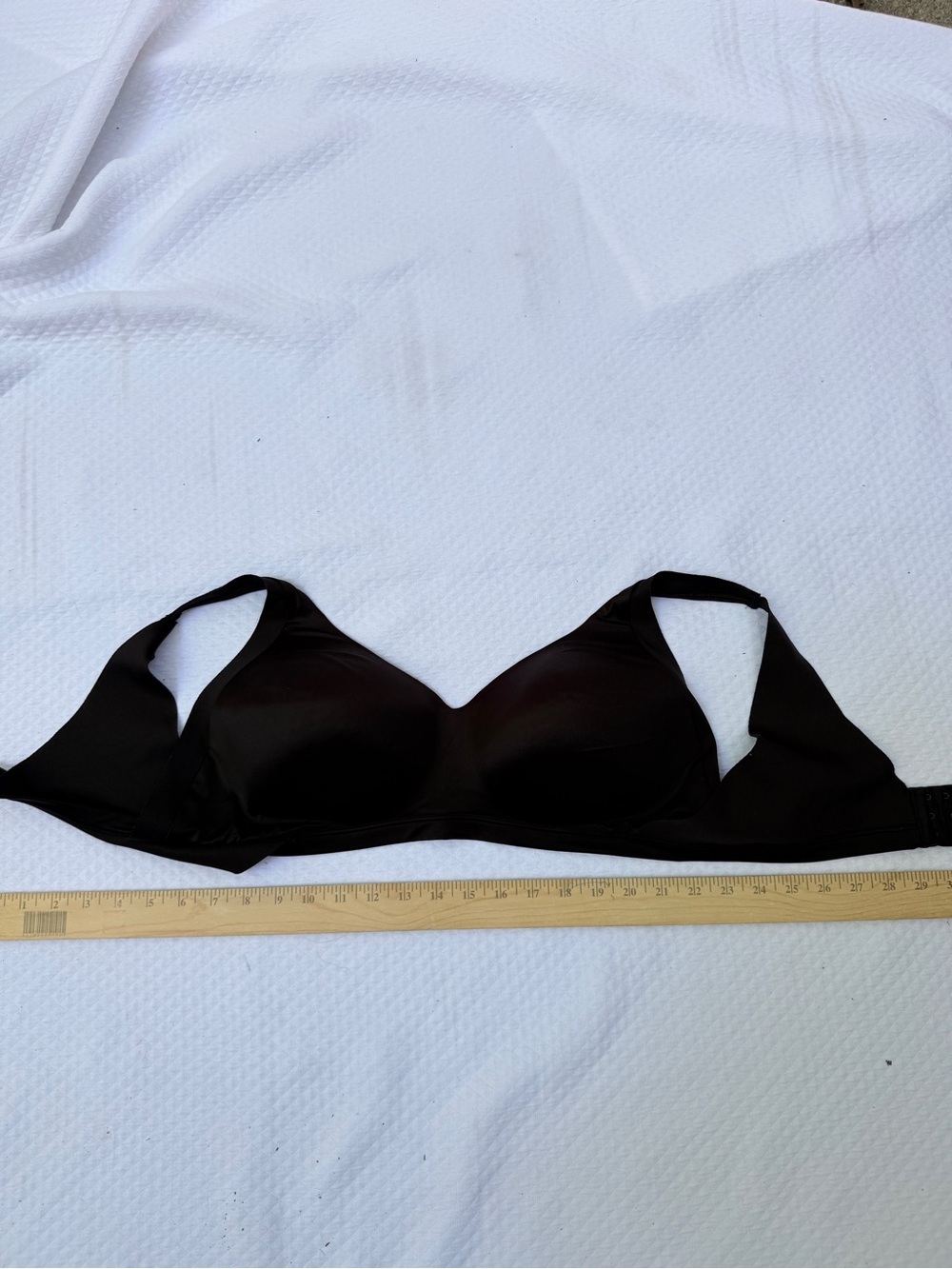 Warner's No Side Effects Wireless Lightly Lined Comfort T-Shirt Bra Black XL